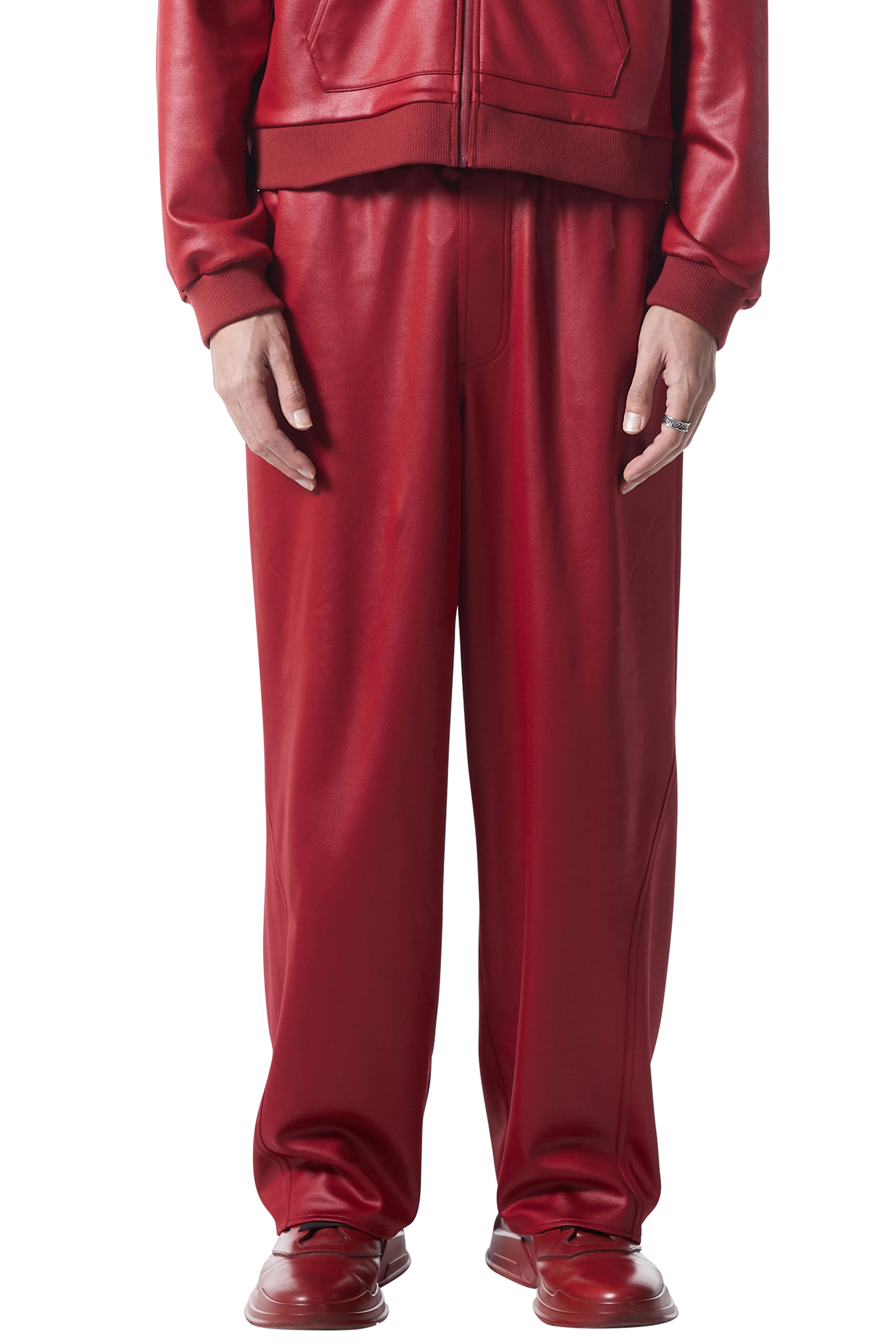 RED OVERSIZED LINING PANTS