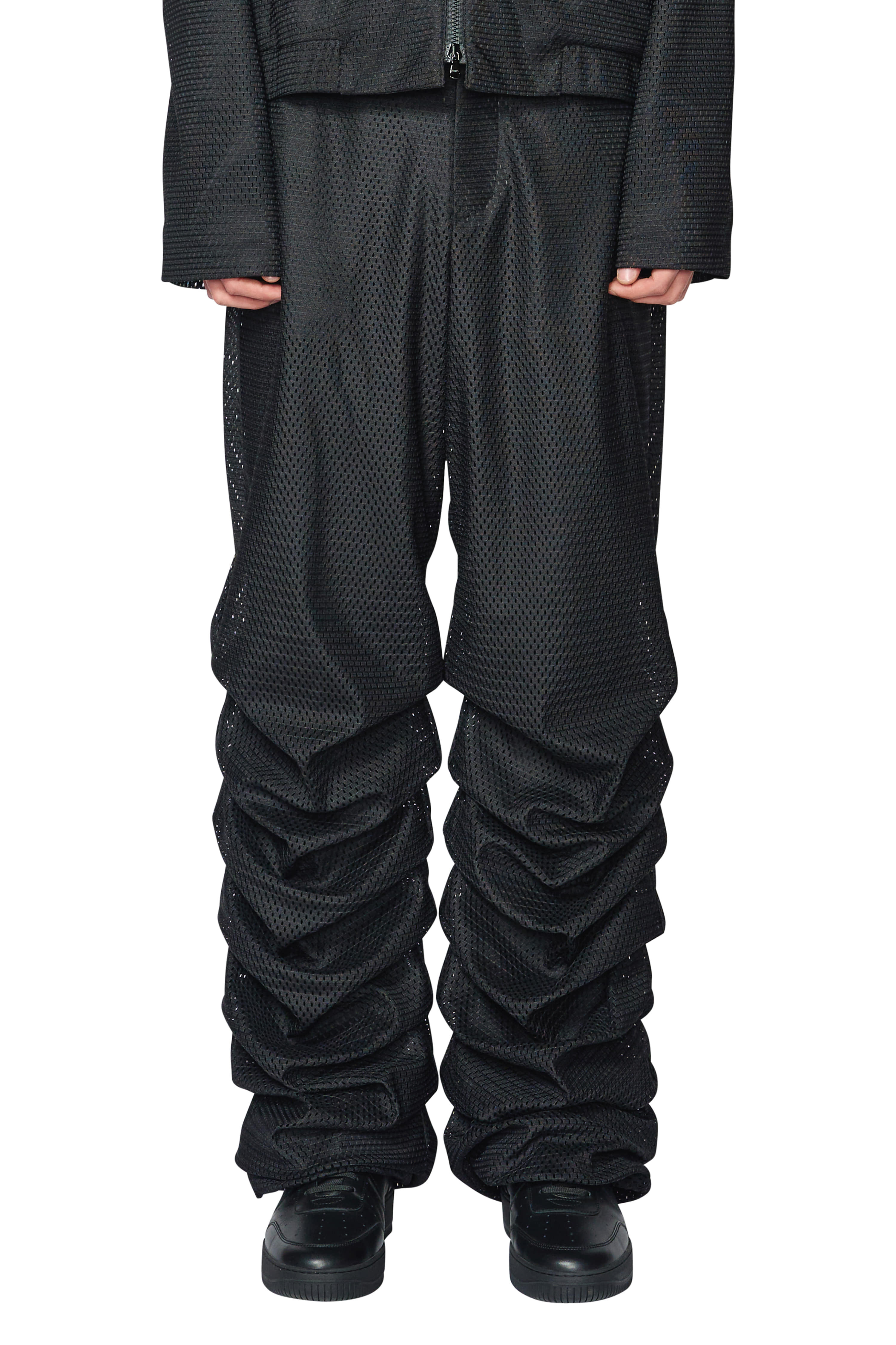 [ Delivery from 5/1 ] MESH SHIRRING TROUSERS