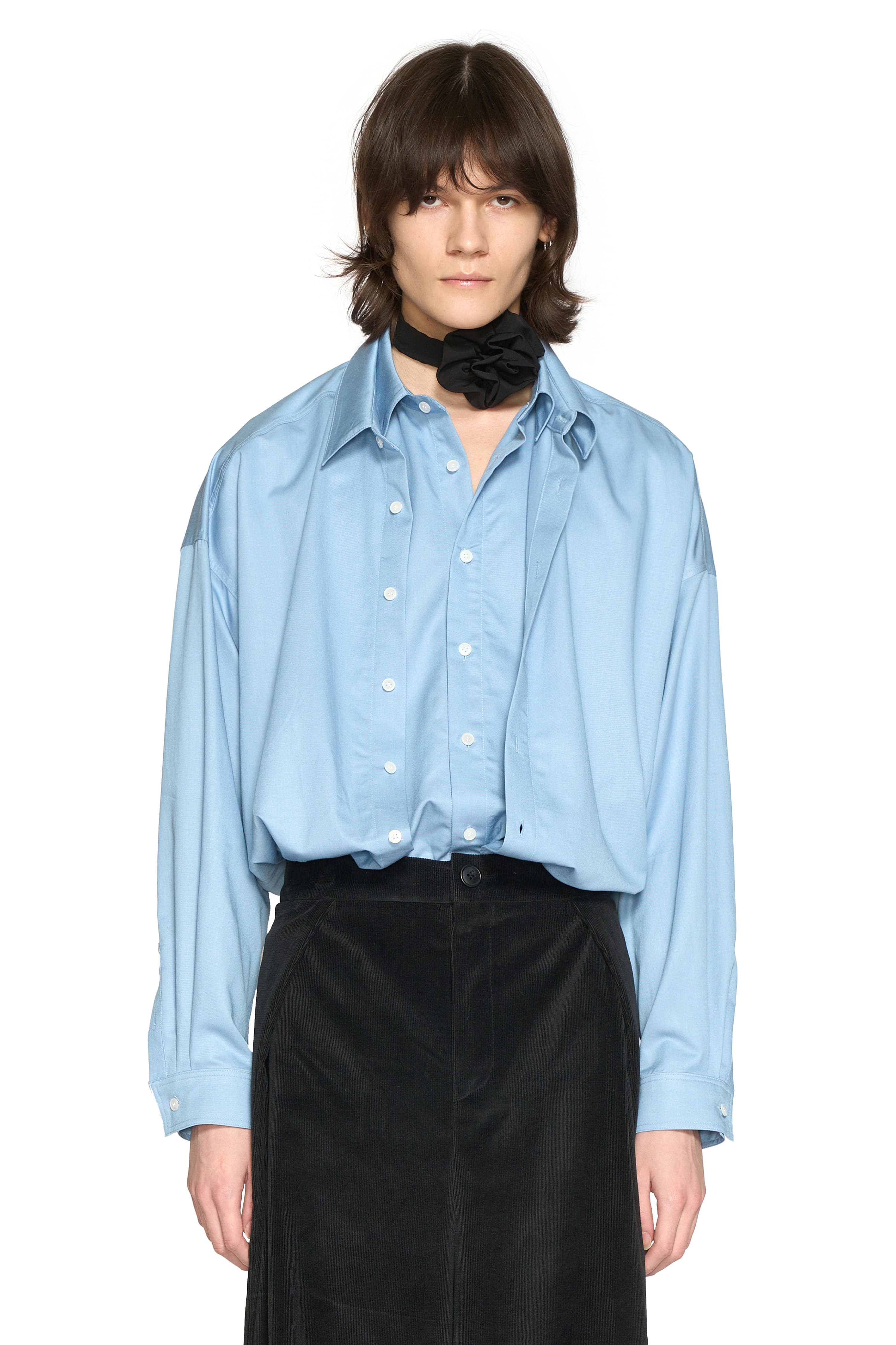 BLUE DOUBLE LAYER SHIRT