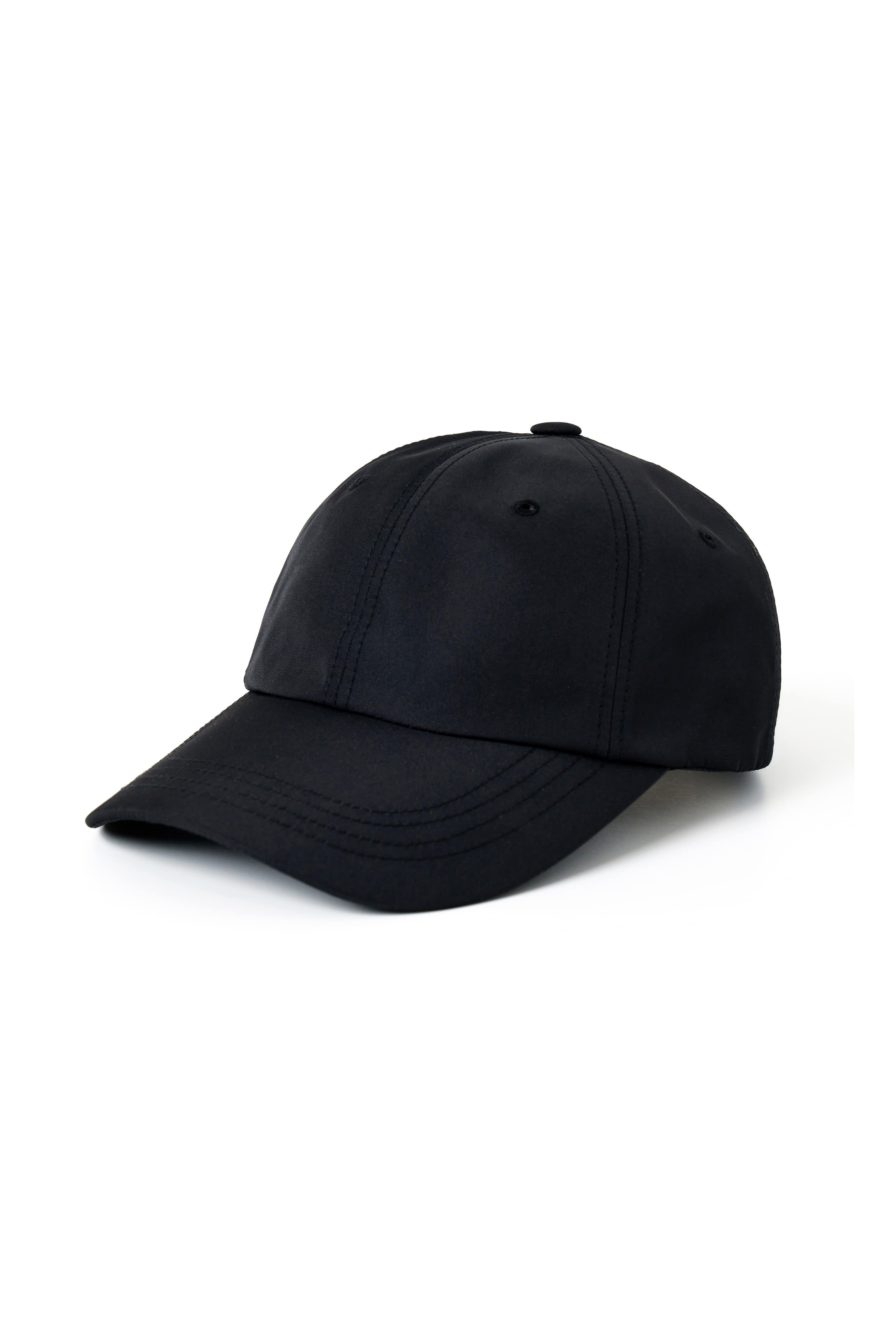 BLACK NYLON BALL CAP