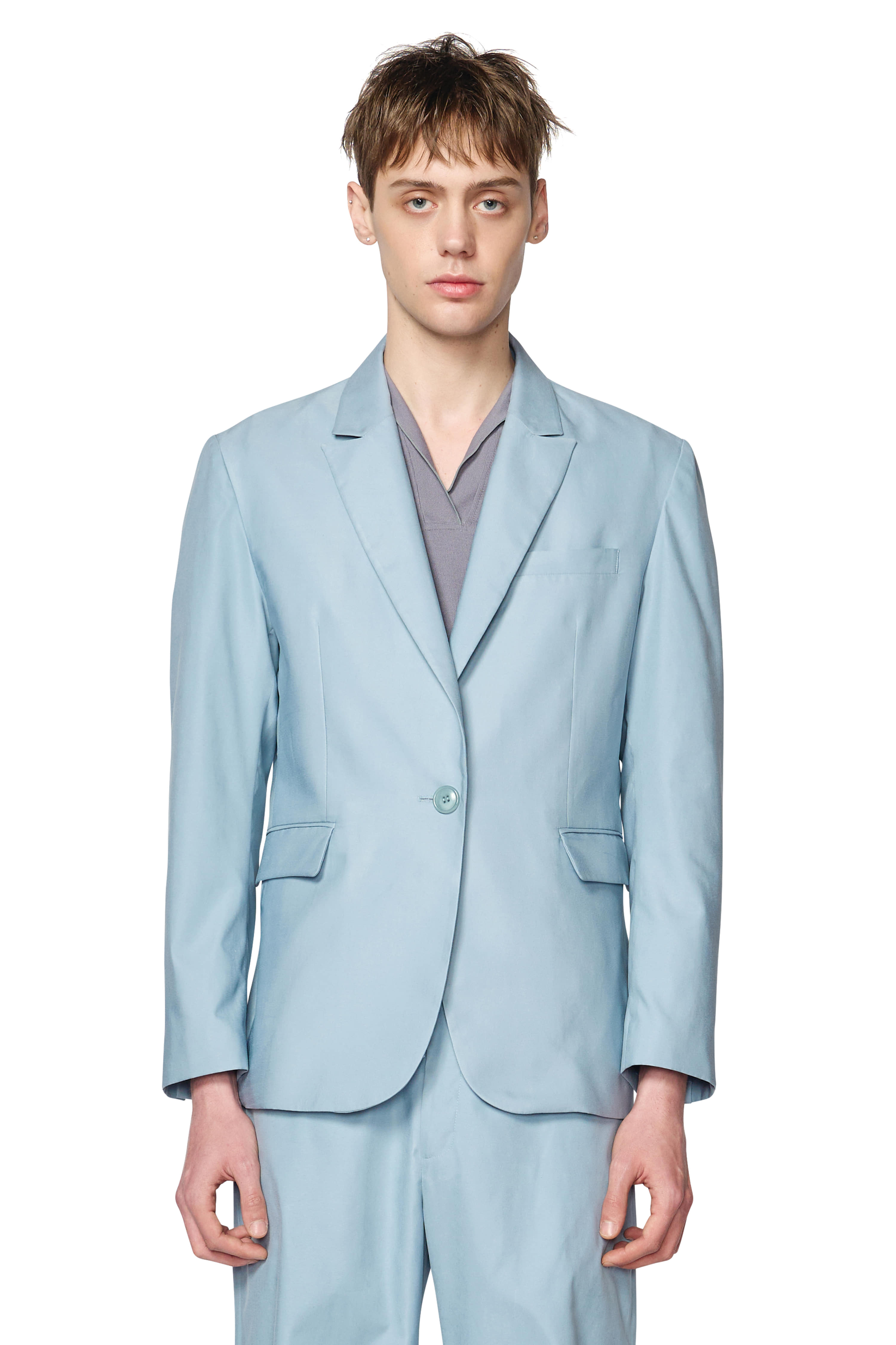 [ Delivery from 5/1 ] LIGHT BLUE SLIM-FIT BLAZER